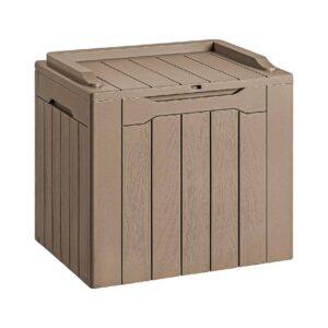 Light-Brown Resin Outdoor Storage Box