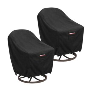 Black Waterproof Patio Chair Covers