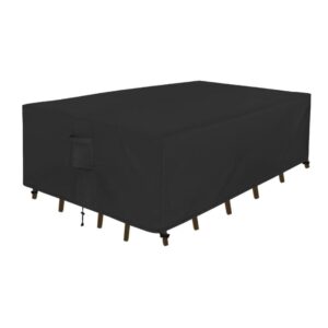 Black Rectangle Patio Furniture Cover