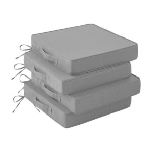 Light-Gray Outdoors Seat Cushions Set