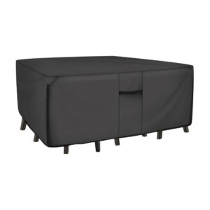 Black Rectangular Patio Heavy Duty Table