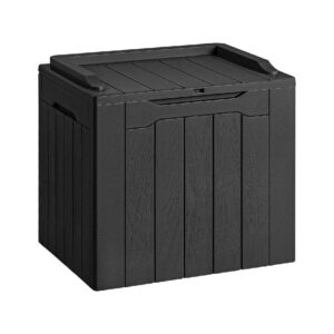Black Resin Outdoor Storage Box
