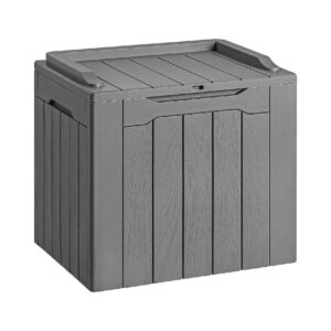 Gray Resin Outdoor Storage Box