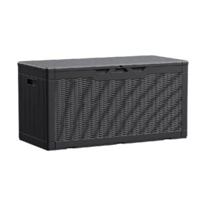 Black Resin Waterproof Deck Box